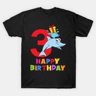 3rd Birthday Party 3 Year Old Three Years T-Shirt